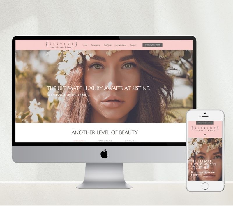 sistine beauty website design fultonamc belfast